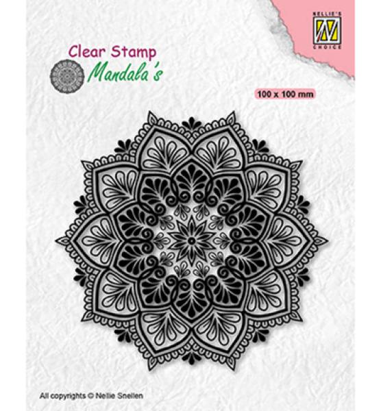 Nellie´s Choice Clear Stamp Mandala Star Flower 006