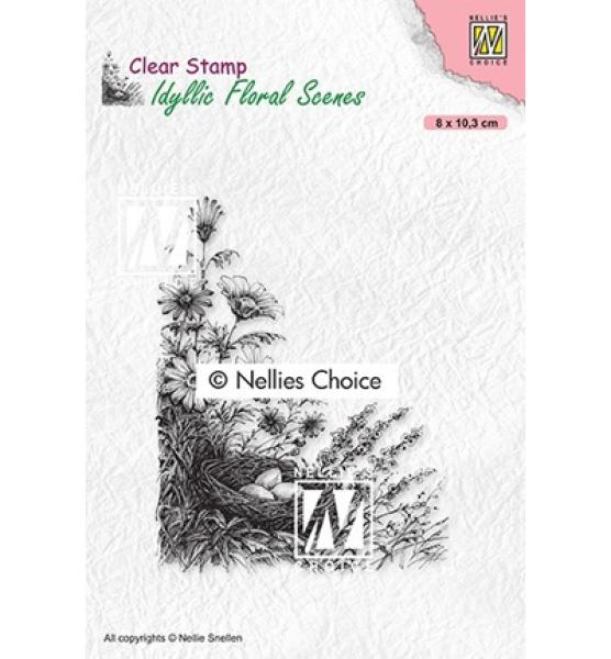 Nellie Snellen Clear Stamp Bird's Nest #032