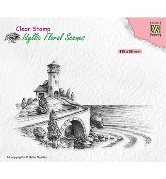 Nellie Snellen Clear Stamps Sea with Lighthouse #IFS037