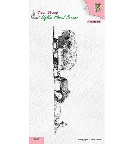 Nellie Snellen Clear Stamps Slim Line Country House #IFS051