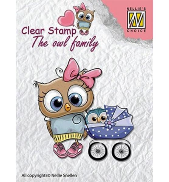 Nellie Snellen Clear Stempel Mother with Baby