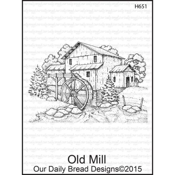 Our Daily Bread Designs Cling Stamp Old Mill
