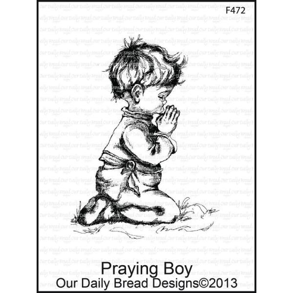 Our Daily Bread Designs Cling Stamp Praying Boy