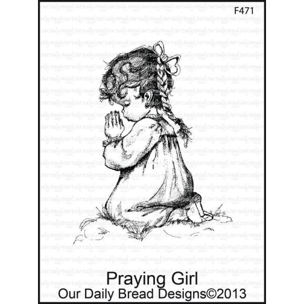 Our Daily Bread Designs Cling Stamp Praying Girl