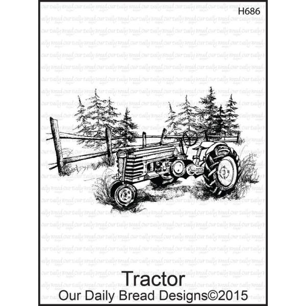 Our Daily Bread Designs Cling Stamp Tractor