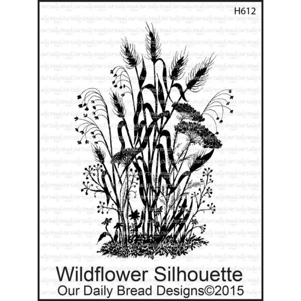 Our Daily Bread Designs Cling Stamp Wildflower Silhouette