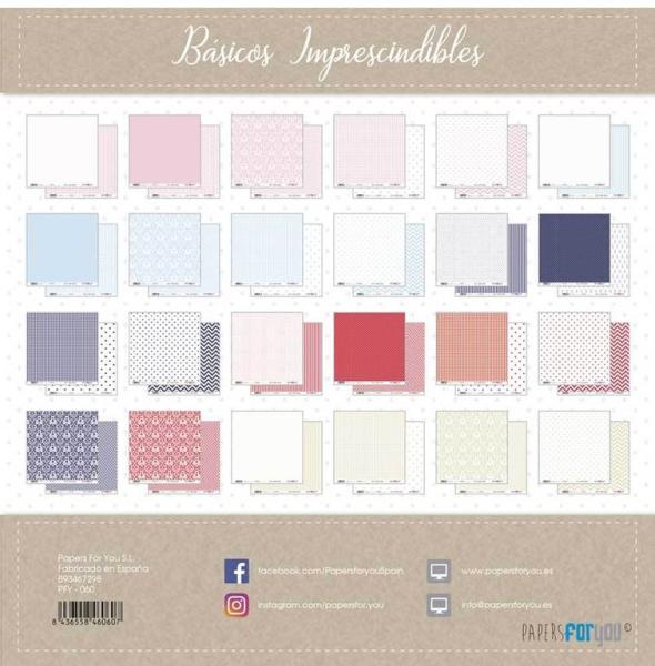 Papers For You 12x12 Paper Pad Essential Basics #060