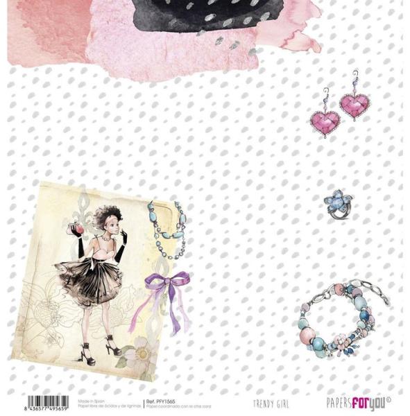 Papers For You 12x12 Paper Pad Trendy Girl #1553