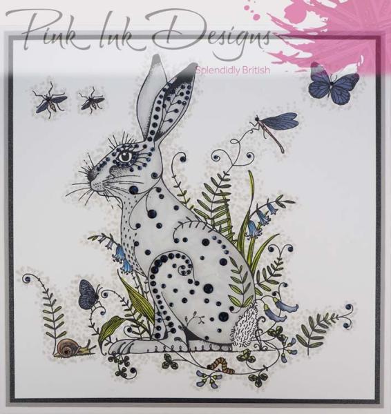 Pink Ink Designs Clear Stamp Set Meadow Hare
