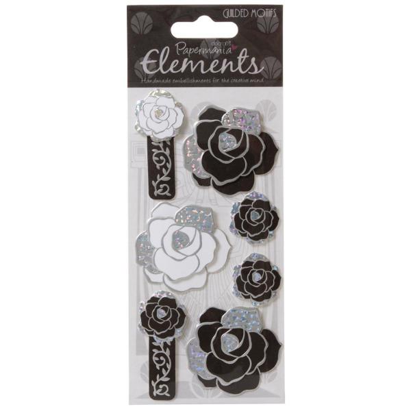 Elements - Gilded Motifs (Silver Flowers)