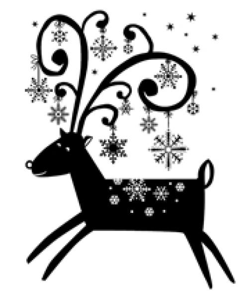 Artemio - Wooden Stamp Reindeer