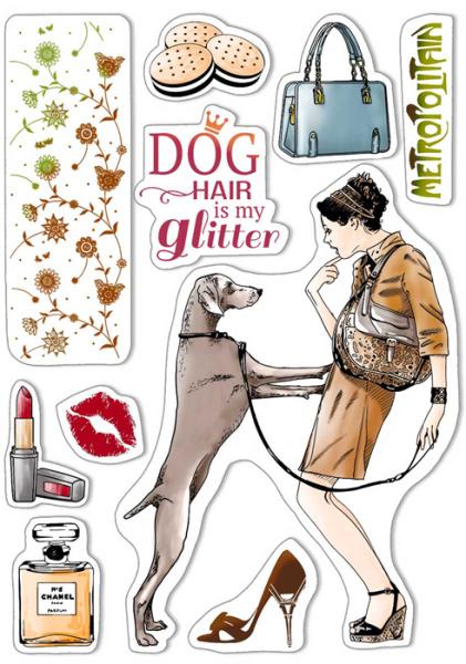 Ciao Bella Clear Stamps Dog air is my glitter PS8001