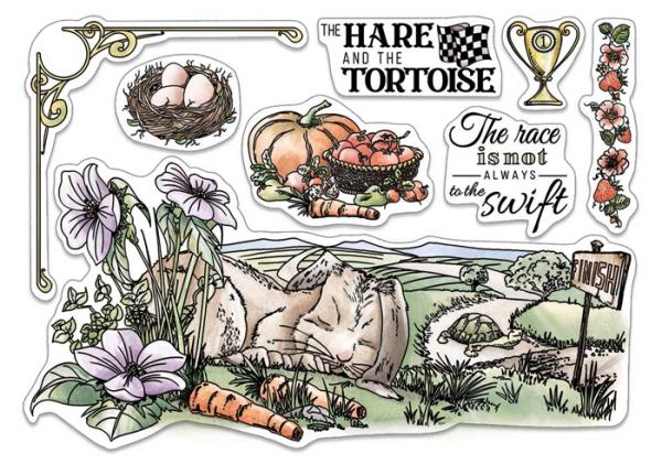 Ciao Bella Clear Stamps The Hare and the Tortoise PS8005