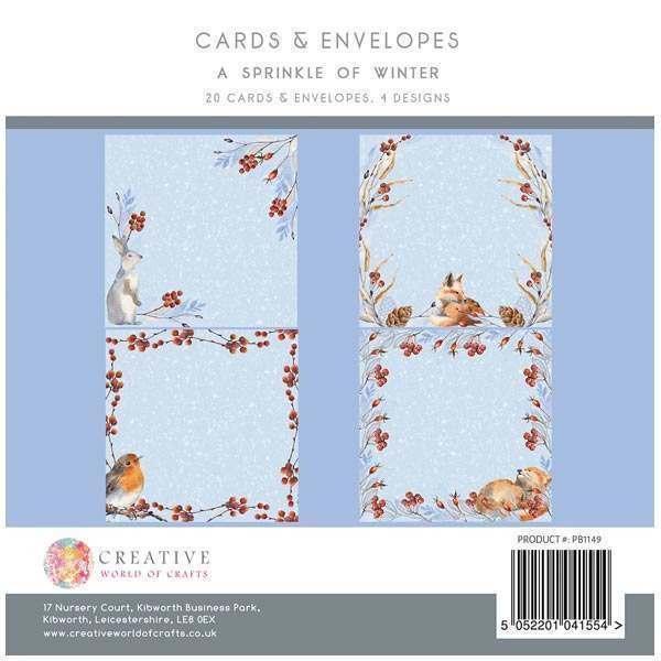 Paper Boutique 8x8 Cards Set A Sprinkle of Winter #1149