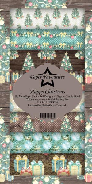 Paper Favourites Slim Paper Pack Happy Christmas #030