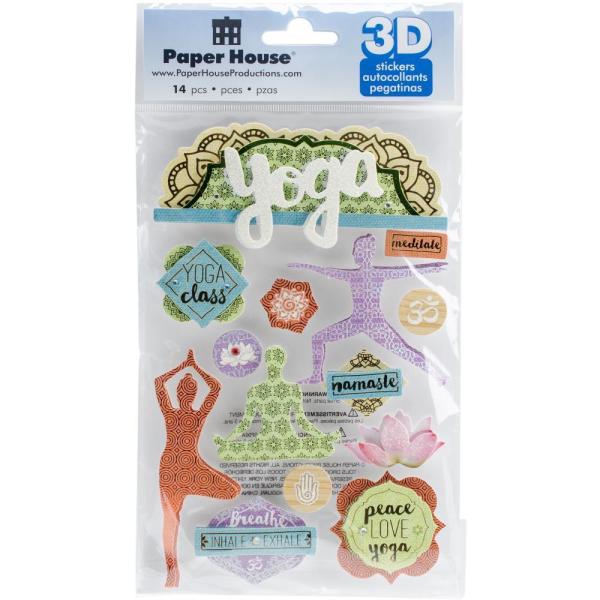 Paper House 3D Stickers Yoga