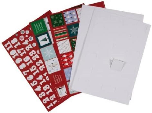 Papermania A4 Advent Calendar Card Noel