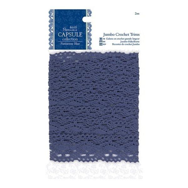 Papermania Capsule Jumbo Crochet Trim Parisienne Blue