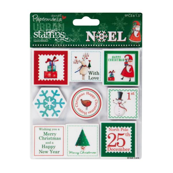 Papermania Urban Stamps Noel Postage Stamps #907905