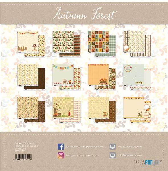 Papers For You 12x12 Paper Pad Autumn Forest #1711
