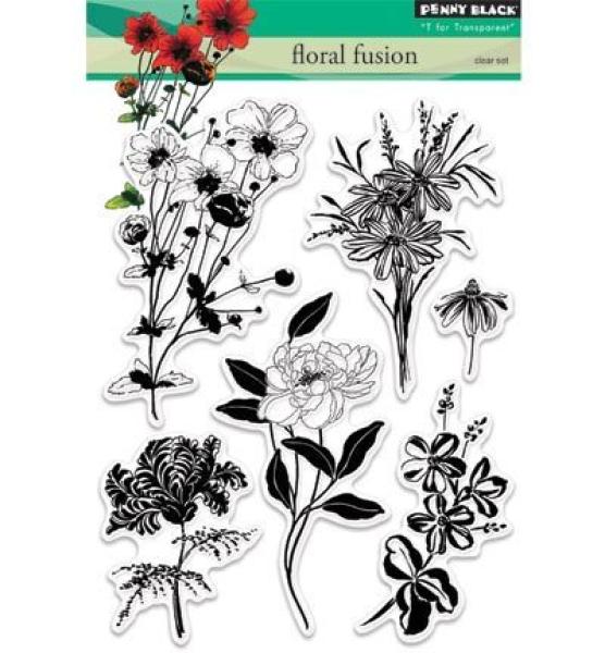 Penny Black Clear Stamp Floral Fusion