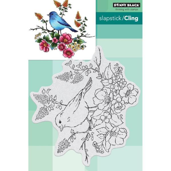 Penny Black Cling Stamp Flower Perch