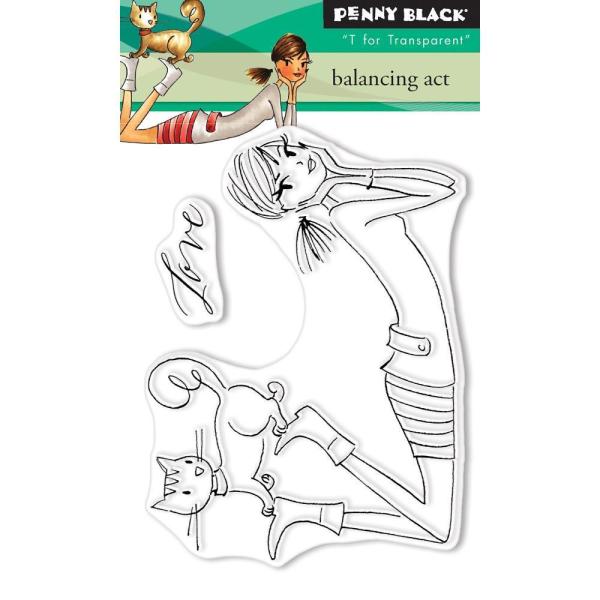 Penny Black Mini Clear Set Stamp Balancing Act