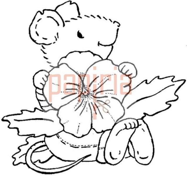 Personal Impressions Stamp Pansy Mouse