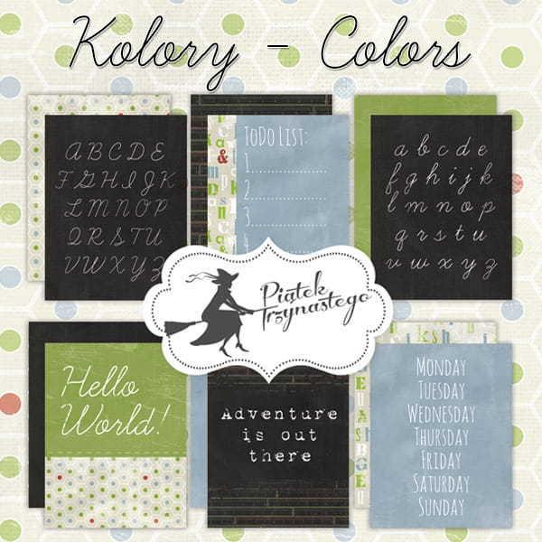 SALE Piatek 13 Journaling Cards Colors #92