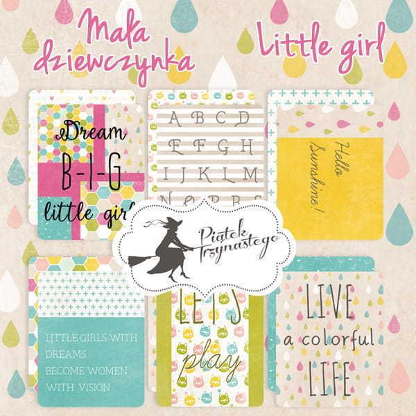 Piatek 13 Journaling Cards Little Girl #140