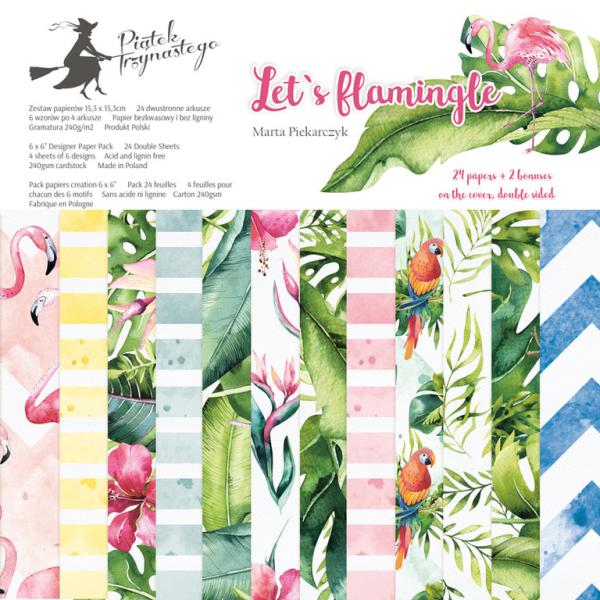 Piatek 13 Paper Pad 6x6 Let´s Flamingle
