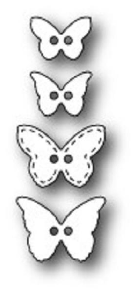 Poppy Stamps Stanzschablone Butterfly Buttons
