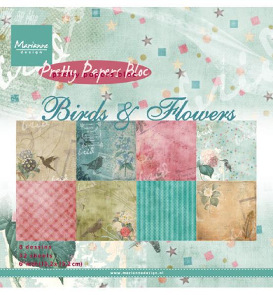 Pretty Papers - 6x6 inch - Birds & Flowers