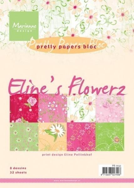 Pretty Papers A5 Paper Pad Eline`s Flowers