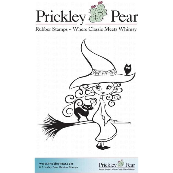 Prickley Pear Cling Stamps  Sweet And Sassy Witch