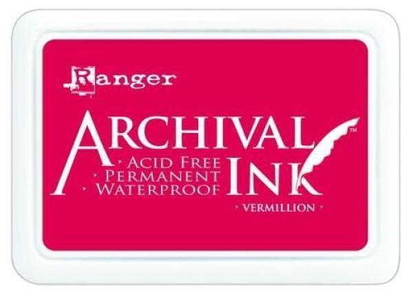 Ranger Archival Ink Pad  Vermillion