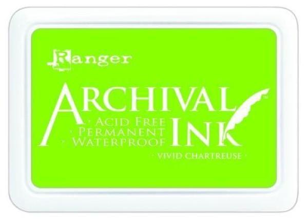 Ranger Archival Ink Pad  Vivid Chartreuse