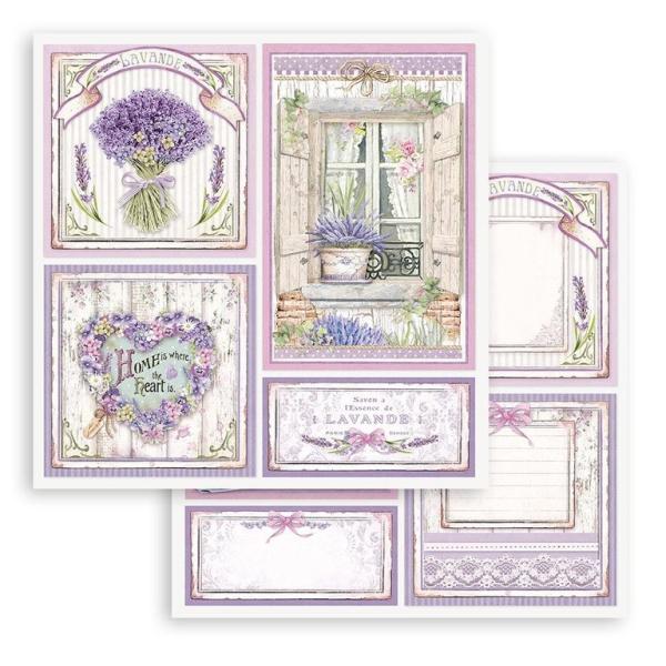 Stamperia 12x12 Paper Set Provence Cards SBB849