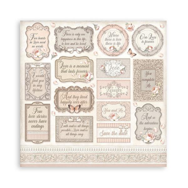 Stamperia 12x12 Paper Pad You and Me SBBL111