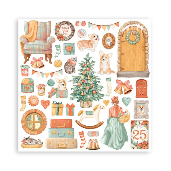 SBBS89 Stamperia 8x8 Paper Pad All Around Christmas