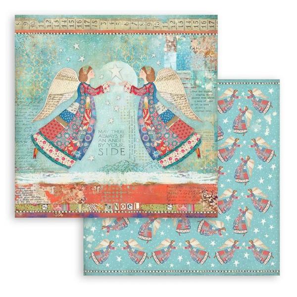 Stamperia 6x6 Paper Pad Christmas Patchwork #SBBXS05