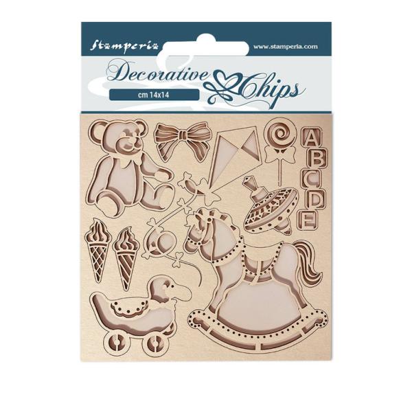 Stamperia Decorative Chips DayDream Kite #126