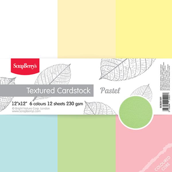 ScrapBerry´s 12x12 Textured Cardstock Pastel #301
