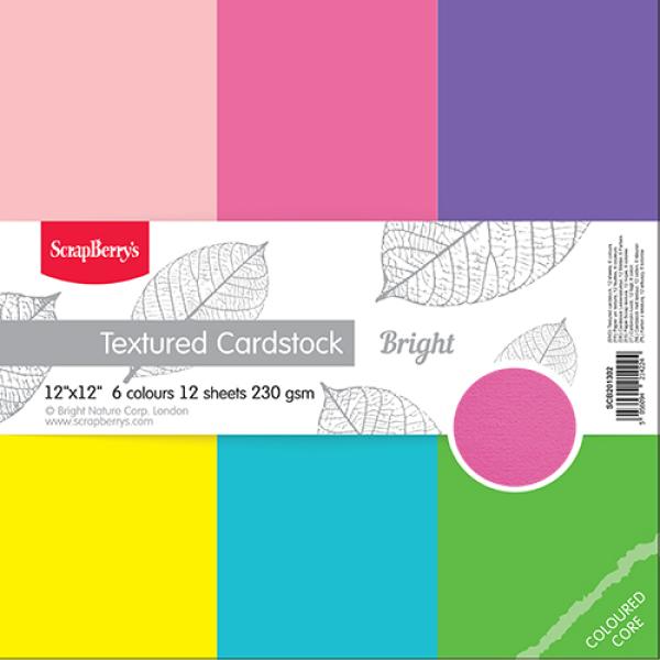 ScrapBerry´s 12x12 Textured Cardstock Bright #302