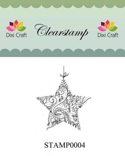 Dixi Craft Clear Stamp Star #0004