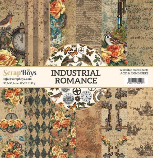 SALE ScrapBoys 12x12 Paper Pack Industrial Romance