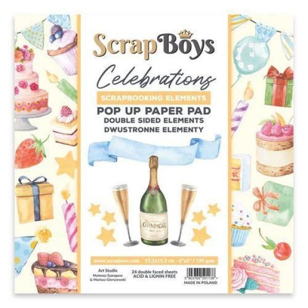 ScrapBoys Pop Up Paper Pad Celebrations #04