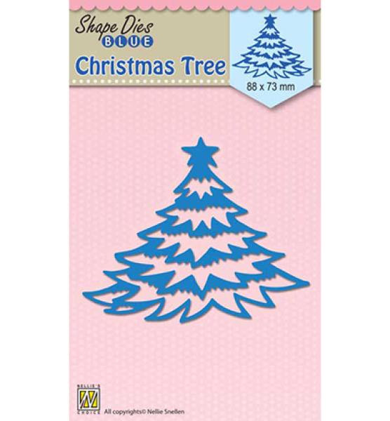 Shape Dies Blue Christmas Tree #SDB056