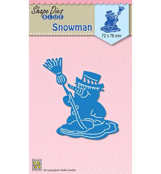 Shape Dies Blue Snowman #SDB053