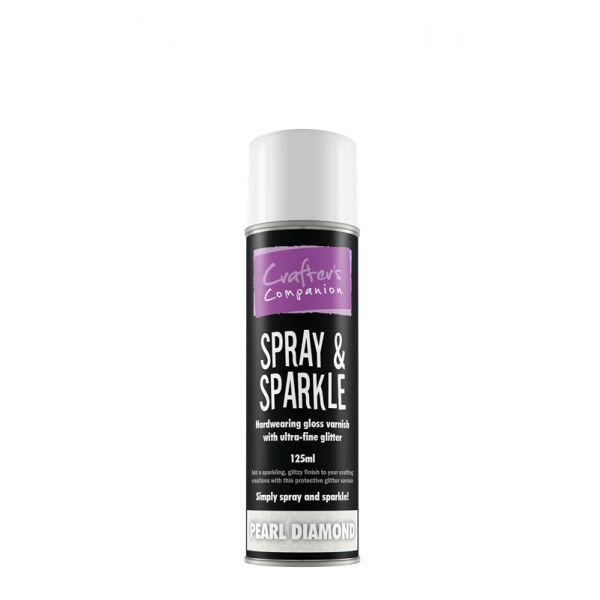 Spray and Sparkle Pearl Diamond Glitter Varnish by Crafter's Companion
